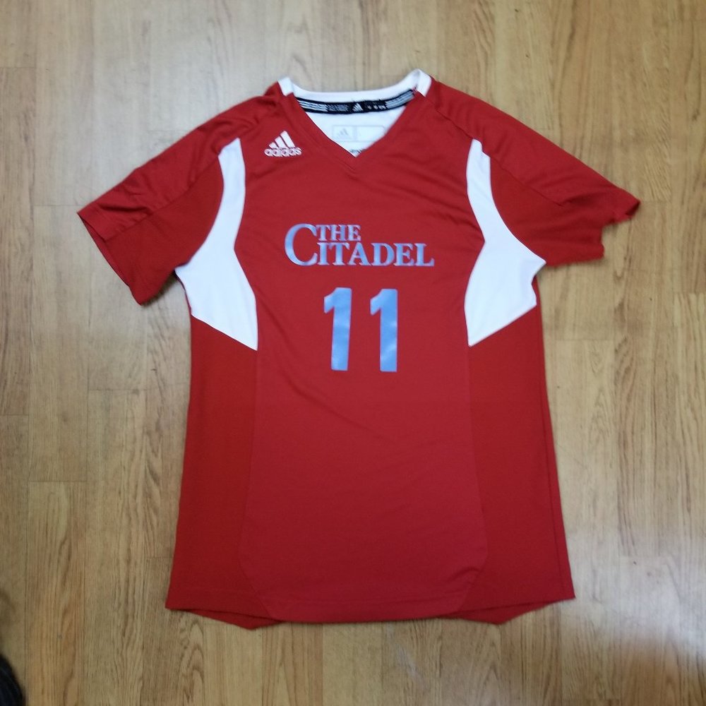 Authentic Citadel Bulldogs Soccer Jersey Adidas